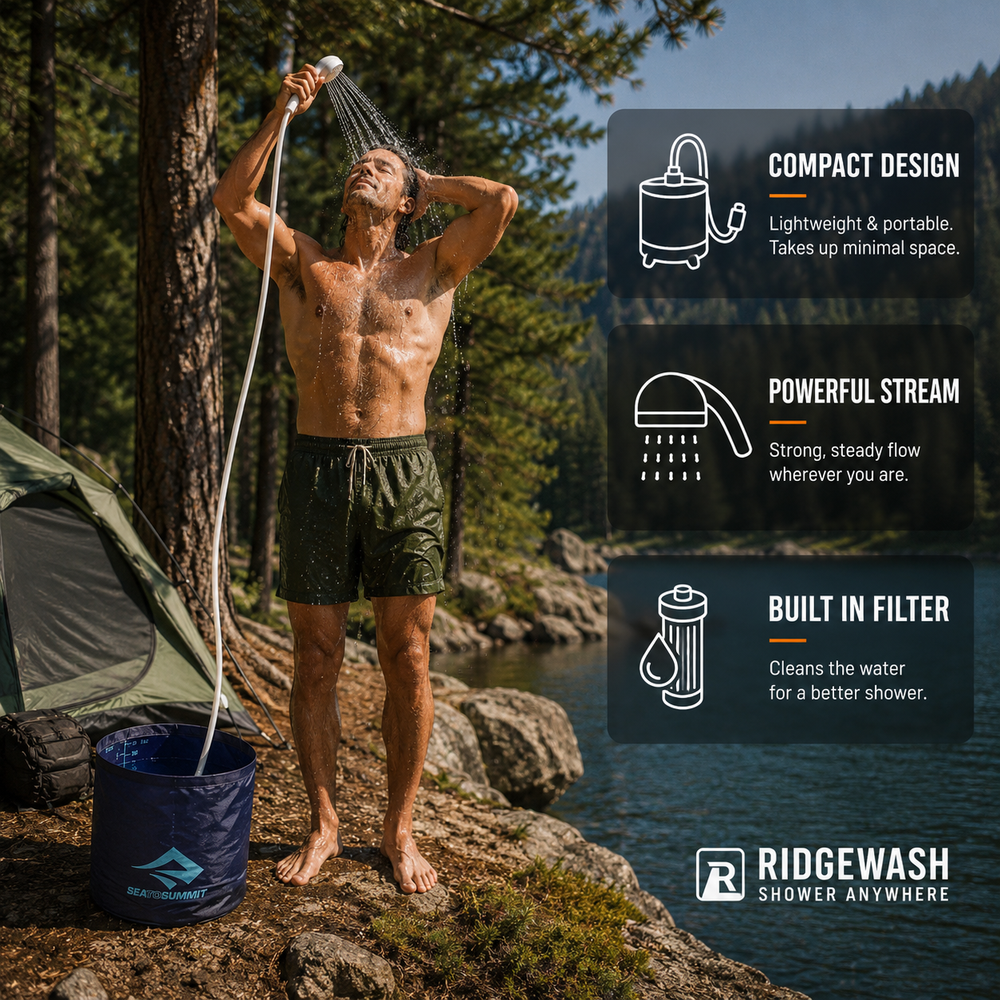 RidgeWash Portable Shower